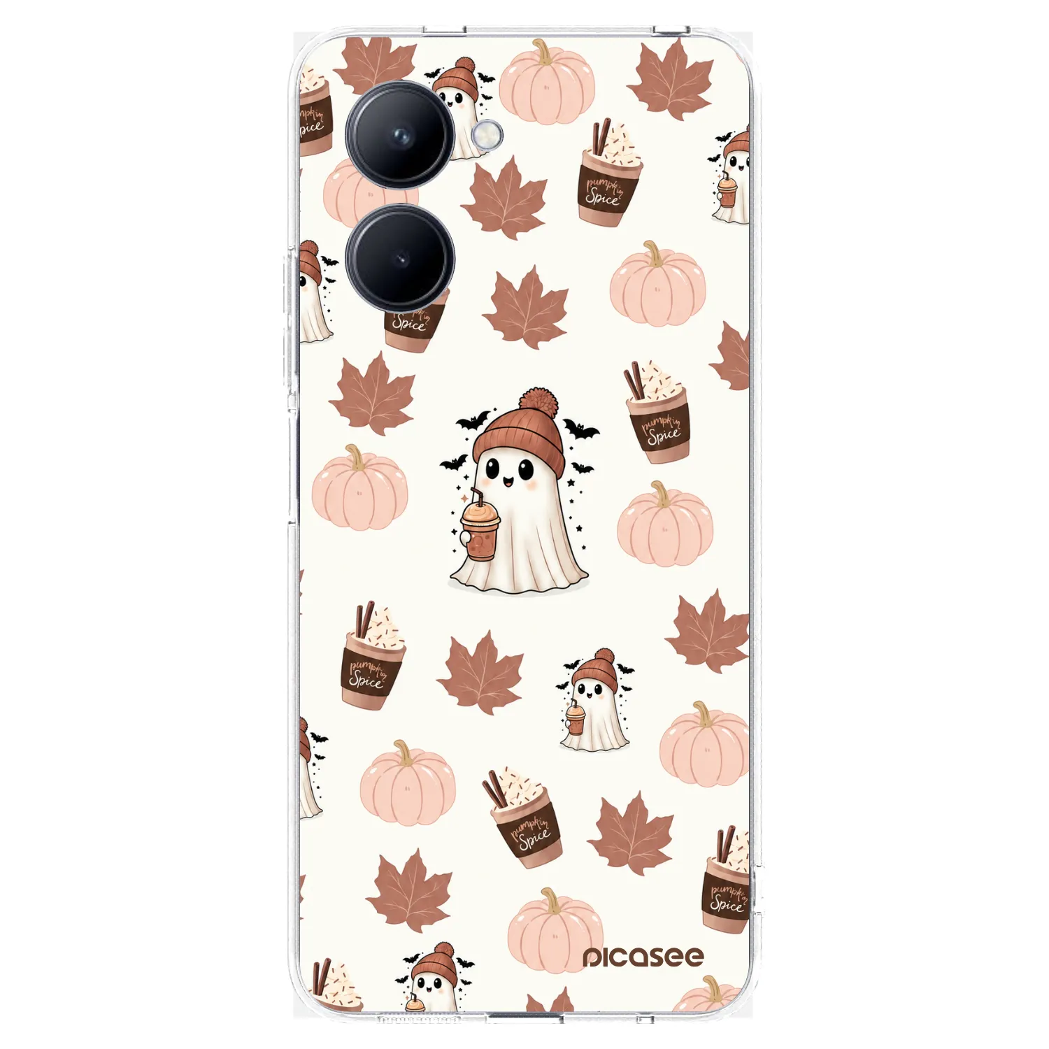 Picasee Realme C33 (2023) Hülle - Transparentes Silikon - Pumpkin spice