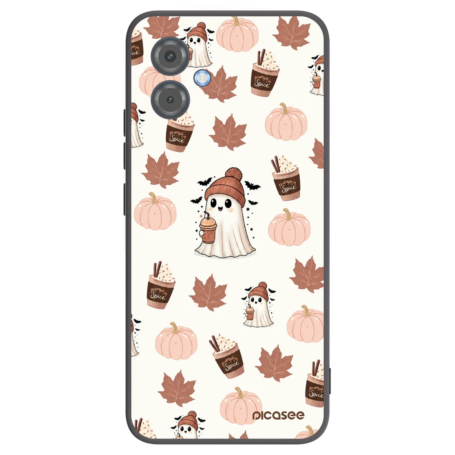 Picasee Motorola Moto G14 Hülle - Schwarzes Silikon - Pumpkin spice