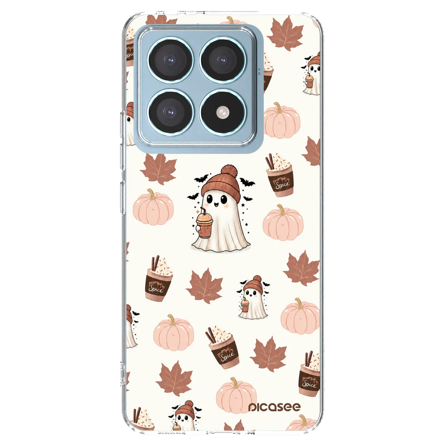 Picasee Xiaomi 14T Pro Hülle - Transparentes Silikon - Pumpkin spice