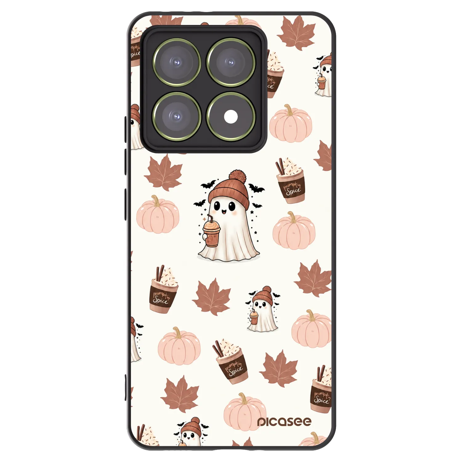 Picasee Xiaomi 14T Hülle - Schwarzes Silikon - Pumpkin spice