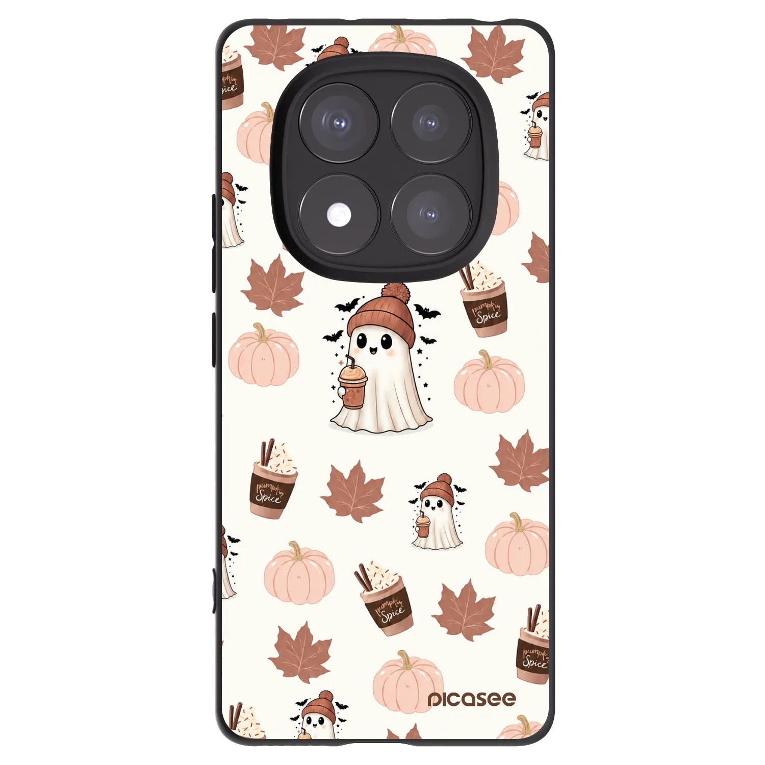 Picasee Xiaomi Redmi Note 14 Pro+ 5G Hülle - Schwarzes Silikon - Pumpkin spice