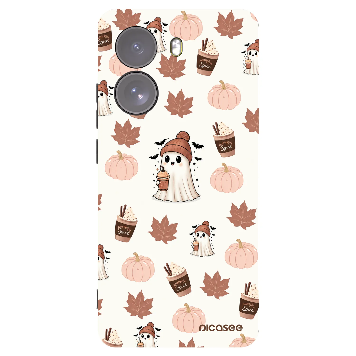 Picasee Xiaomi Poco X7 Hülle - Schwarzes Silikon - Pumpkin spice