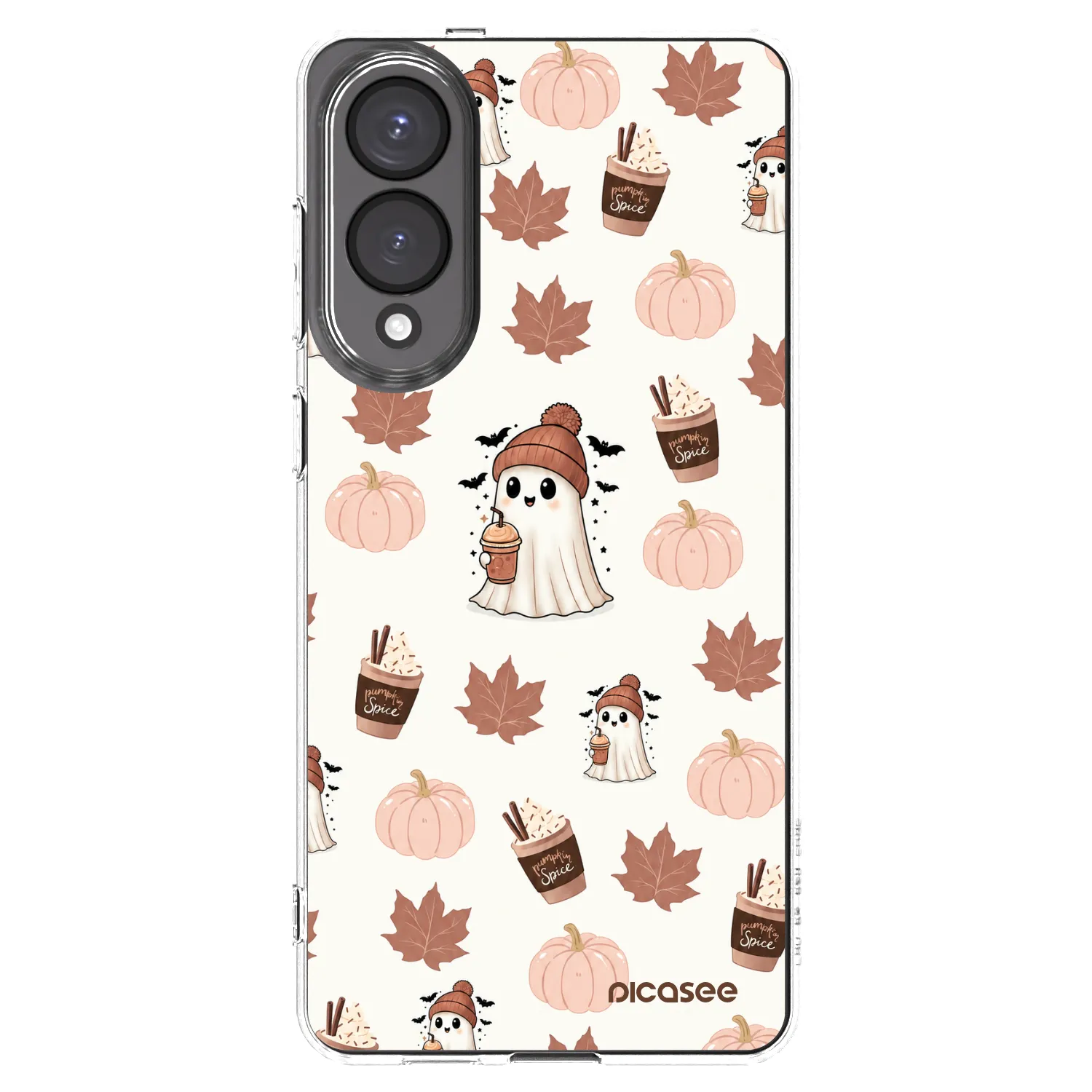 Picasee Samsung Galaxy S25 Edge 5G Hülle - Transparentes Silikon - Pumpkin spice