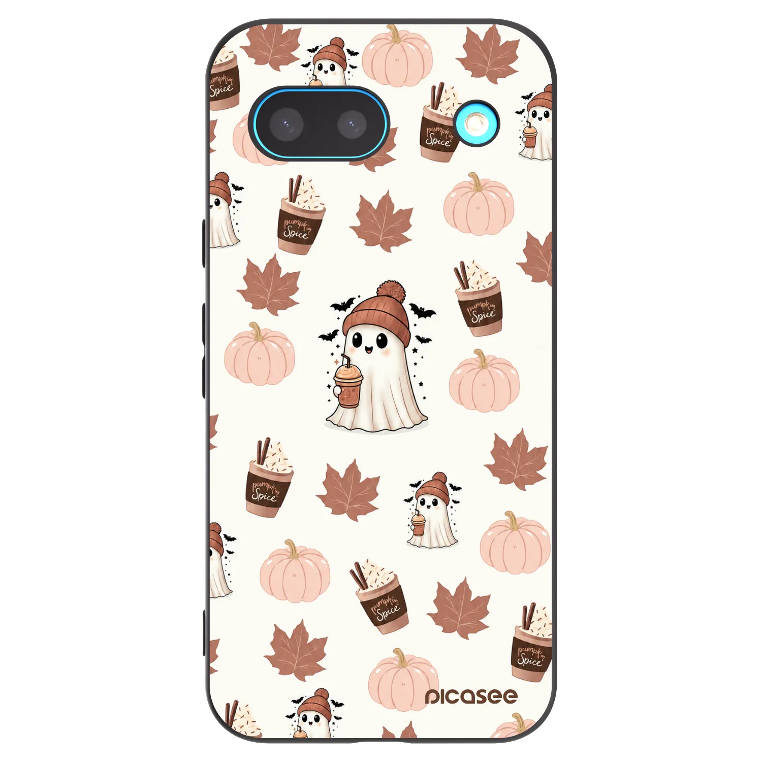 Picasee Google Pixel 8a Hülle - Schwarzes Silikon - Pumpkin spice