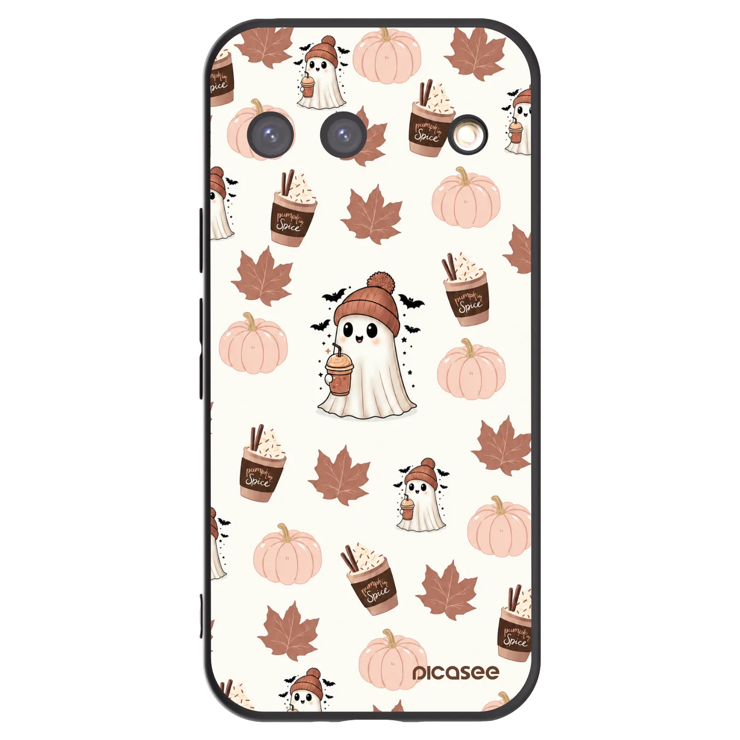 Picasee Google Pixel 9 Hülle - Schwarzes Silikon - Pumpkin spice