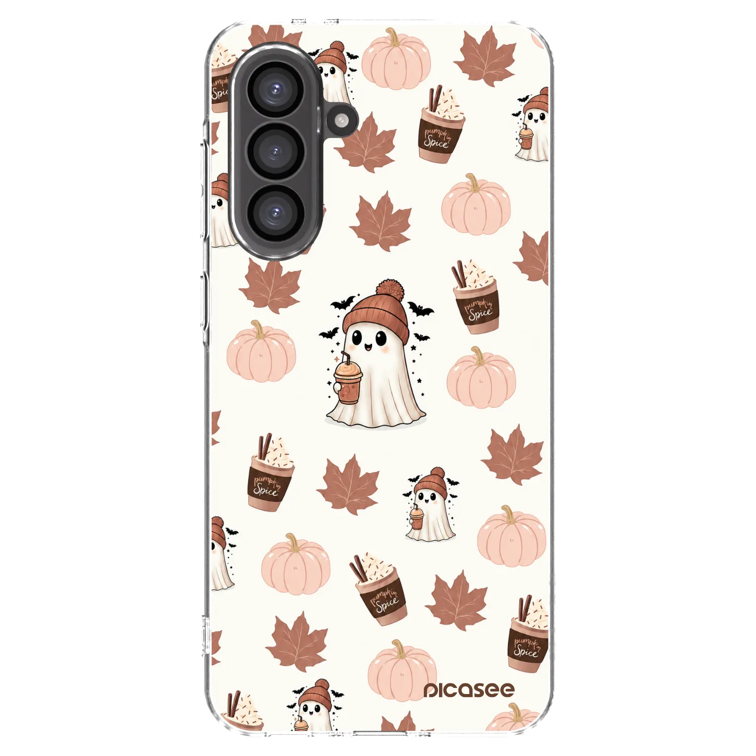 Picasee Samsung Galaxy A56 5G A566B Hülle - Transparentes Silikon - Pumpkin spice