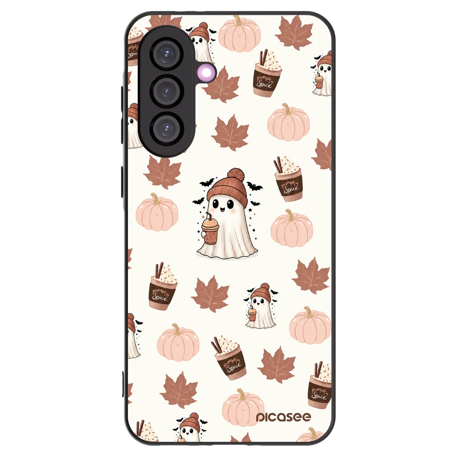 Picasee Samsung Galaxy A36 5G Hülle - Schwarzes Silikon - Pumpkin spice