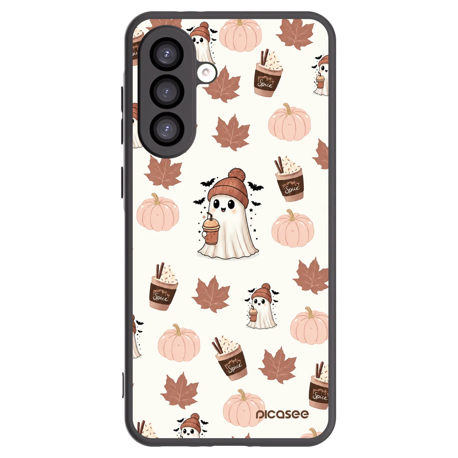 Picasee Samsung Galaxy A26 5G A266B Hülle - Schwarzes Silikon - Pumpkin spice