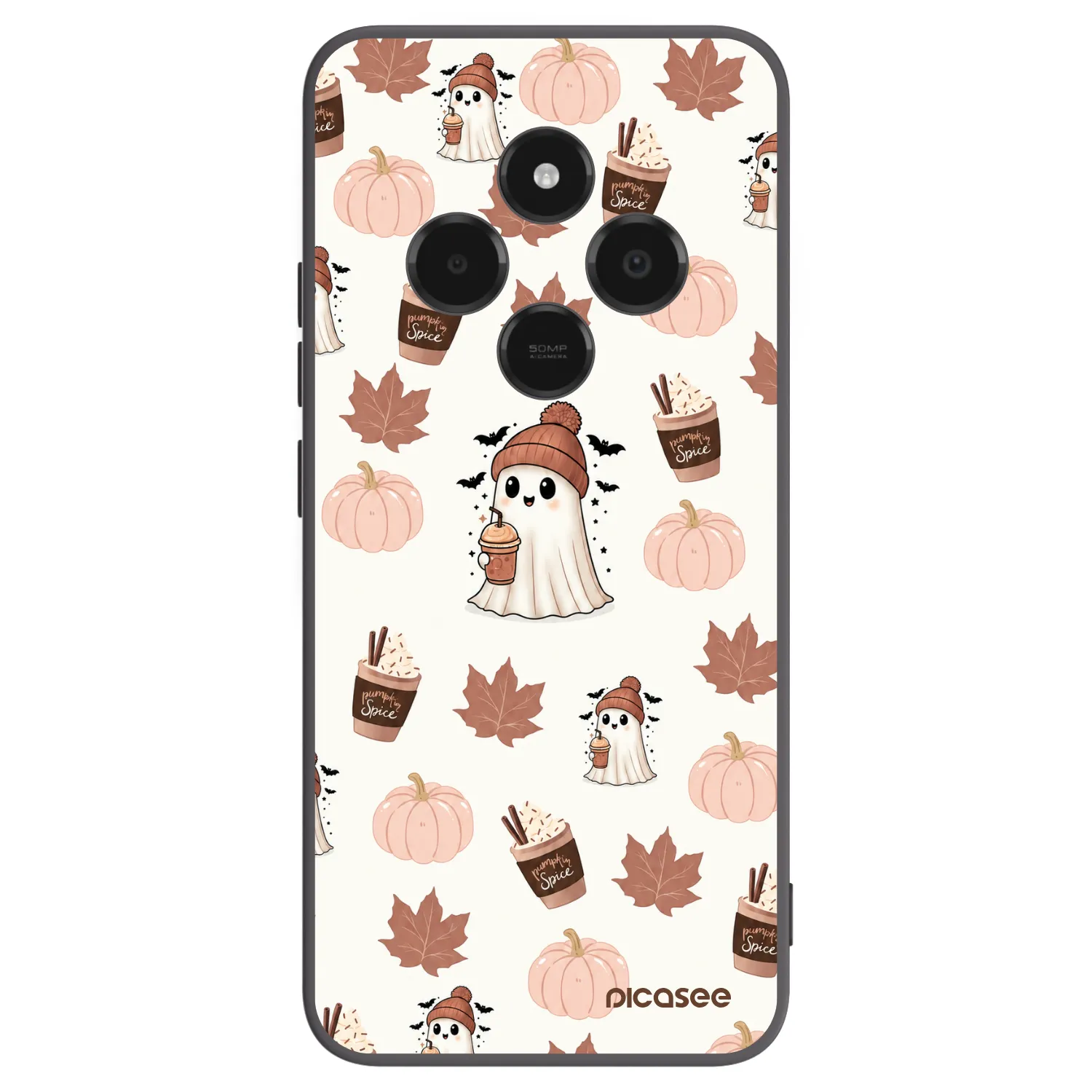 Picasee Xiaomi Poco C75 Hülle - Schwarzes Silikon - Pumpkin spice