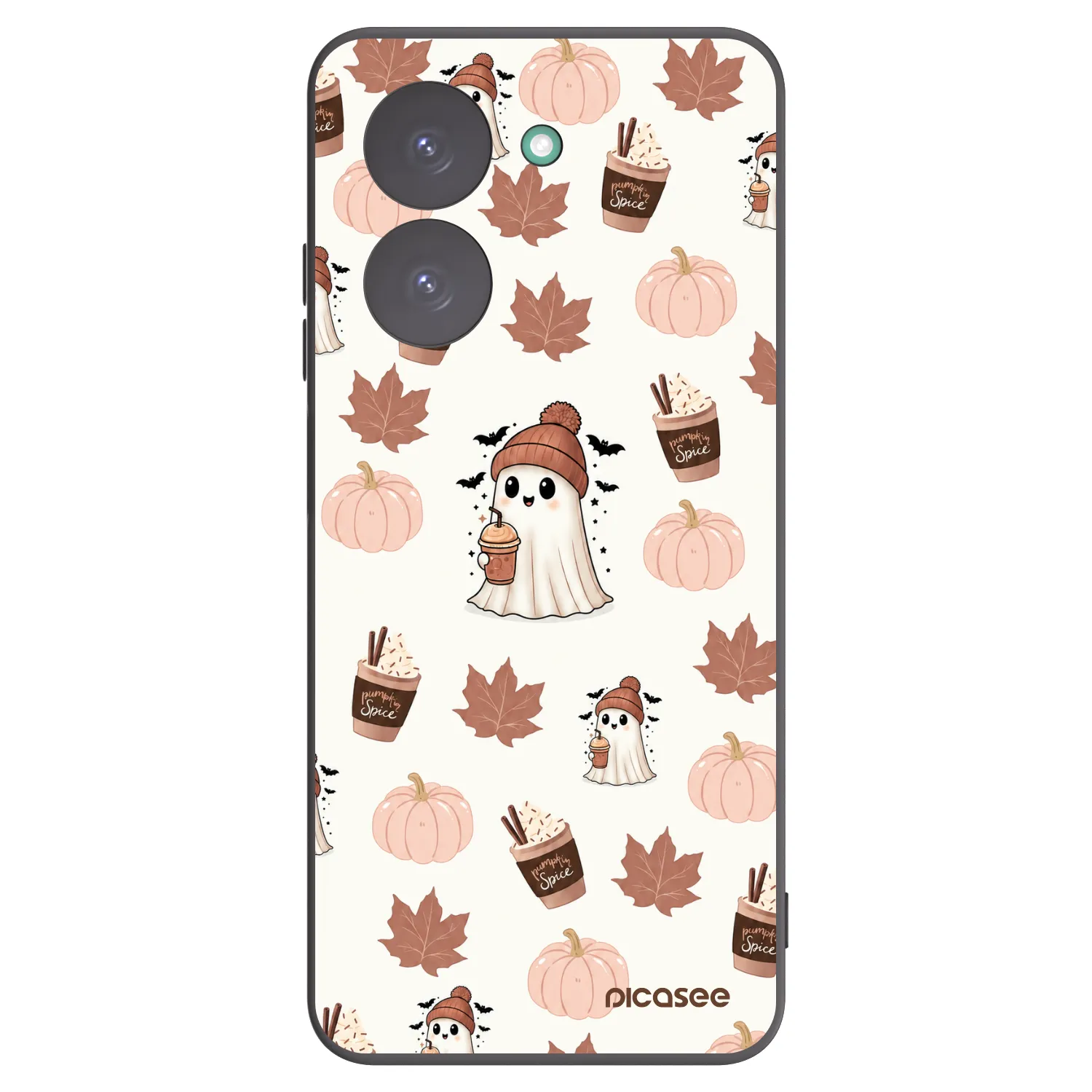 Picasee Xiaomi Redmi A5 Hülle - Schwarzes Silikon - Pumpkin spice