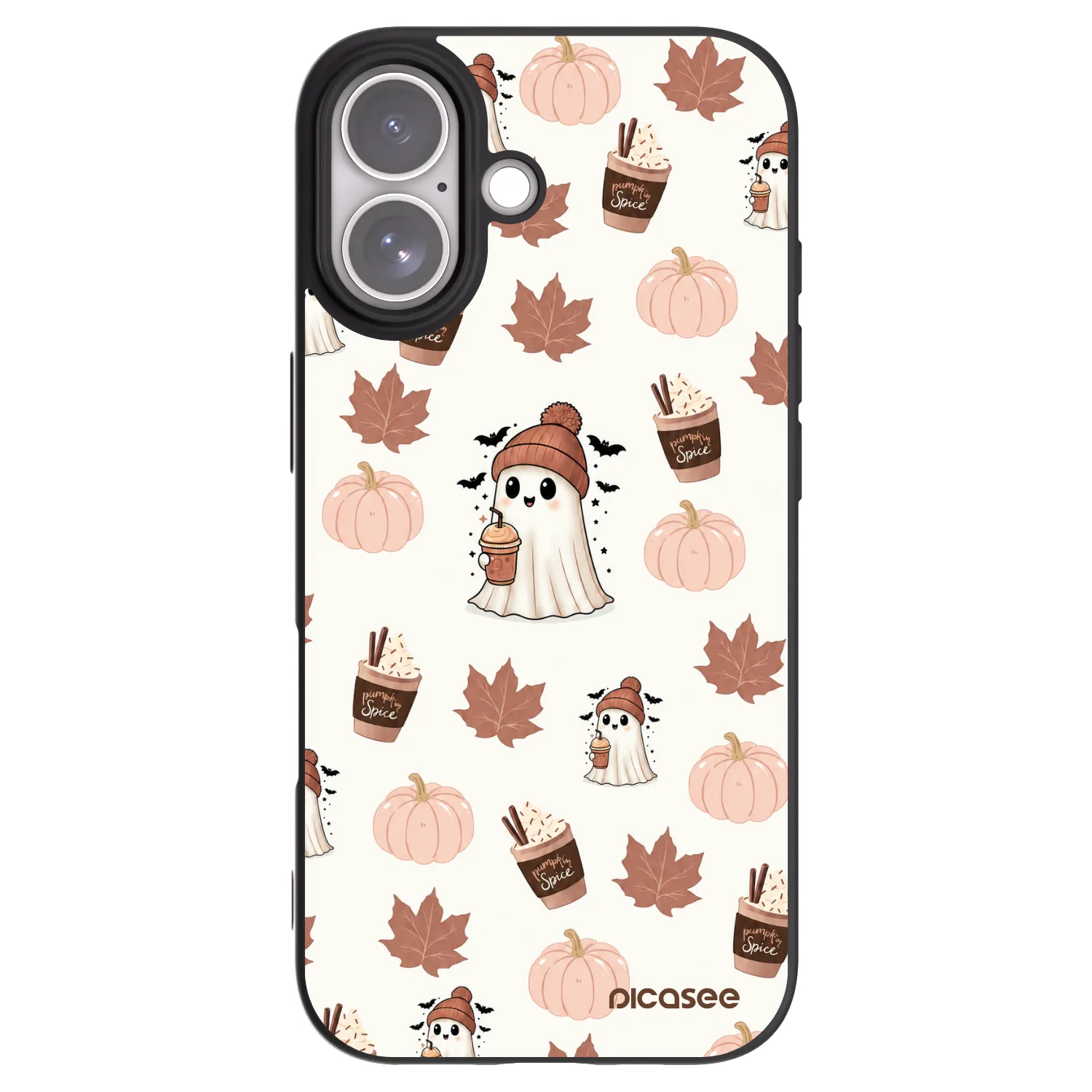 Picasee Apple iPhone 17 Hülle - Schwarzes Silikon - Pumpkin spice