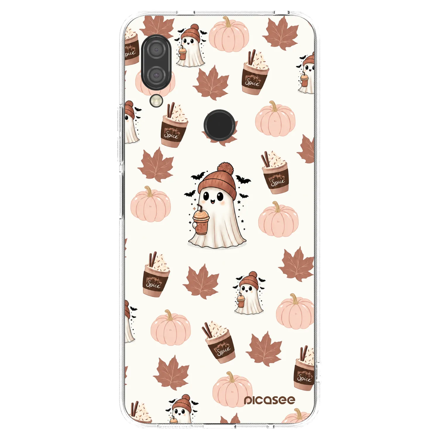 Picasee Xiaomi Redmi 7 Hülle - Transparentes Silikon - Pumpkin spice