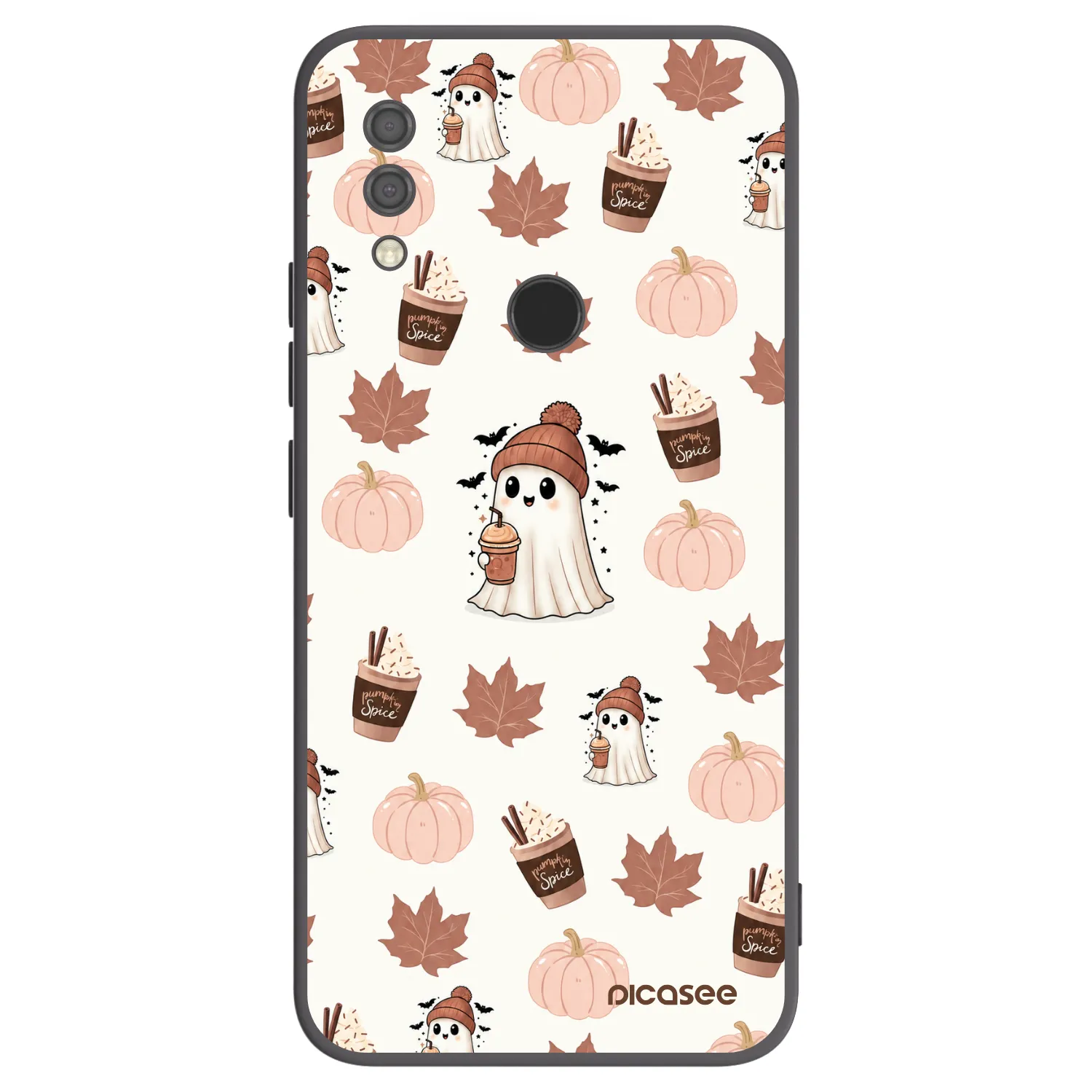 Picasee Xiaomi Redmi 7 Hülle - Schwarzes Silikon - Pumpkin spice