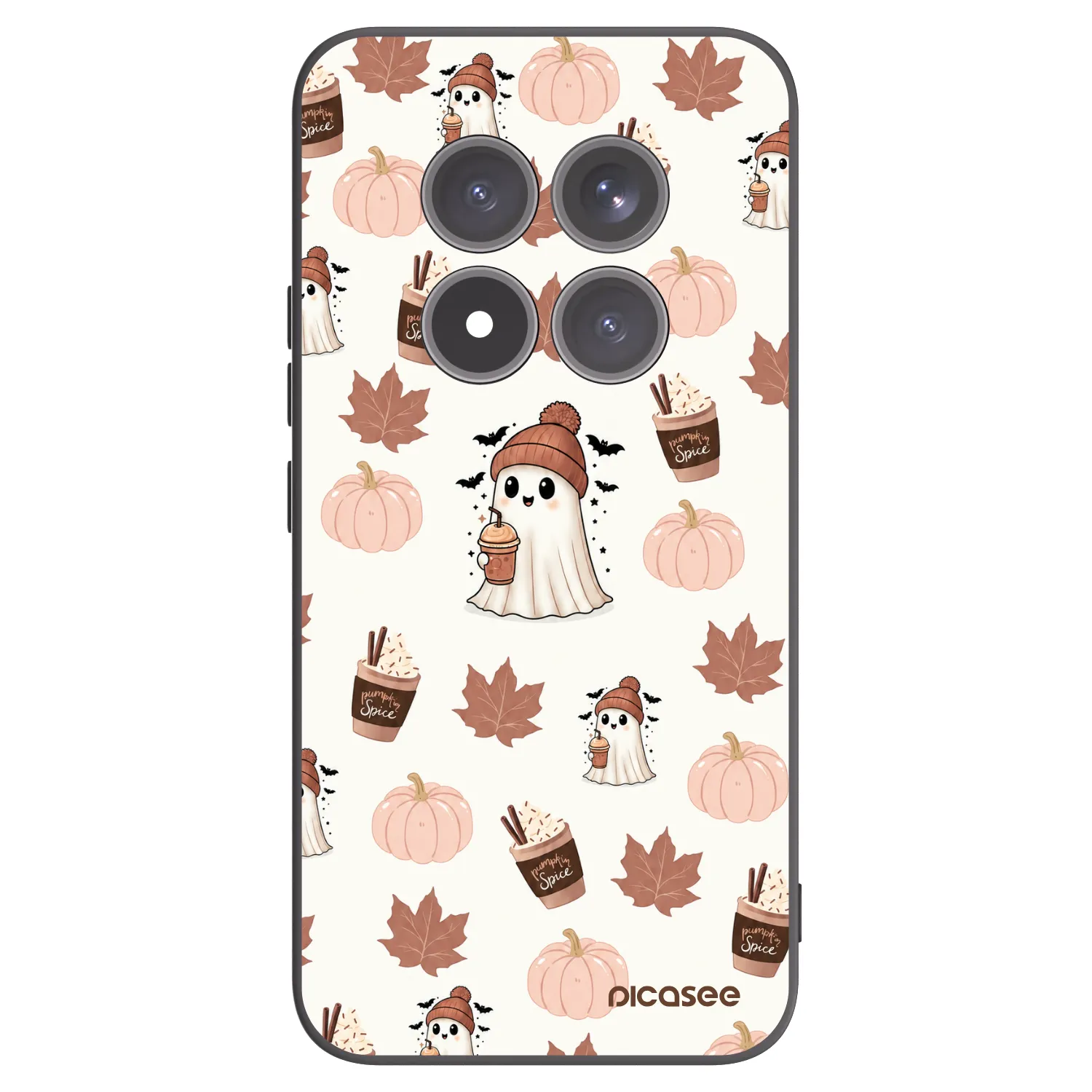 Picasee Xiaomi Redmi Note 15 Pro+ Hülle - Schwarzes Silikon - Pumpkin spice
