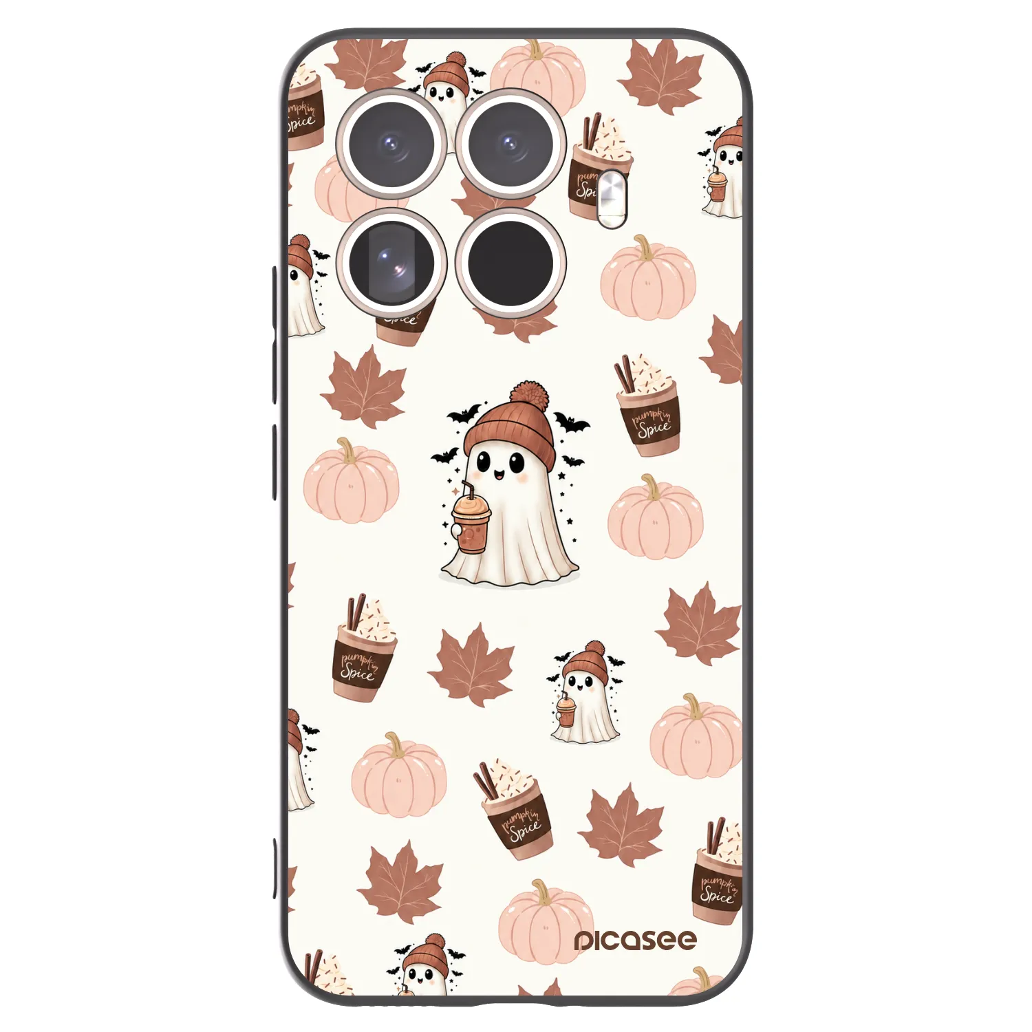 Picasee Xiaomi 15T Pro Hülle - Schwarzes Silikon - Pumpkin spice