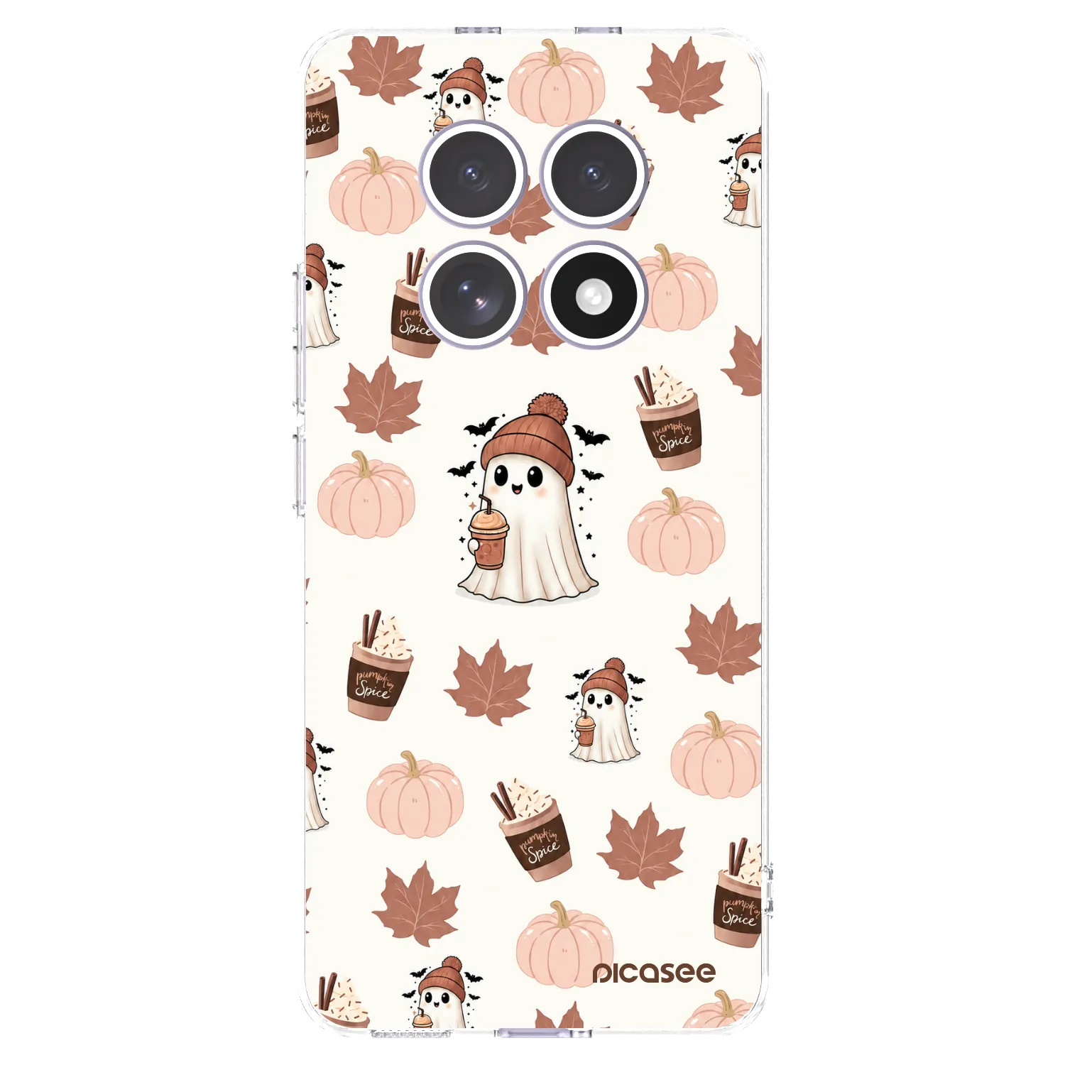 Picasee Xiaomi Redmi Note 15 4G Hülle - Transparentes Silikon - Pumpkin spice