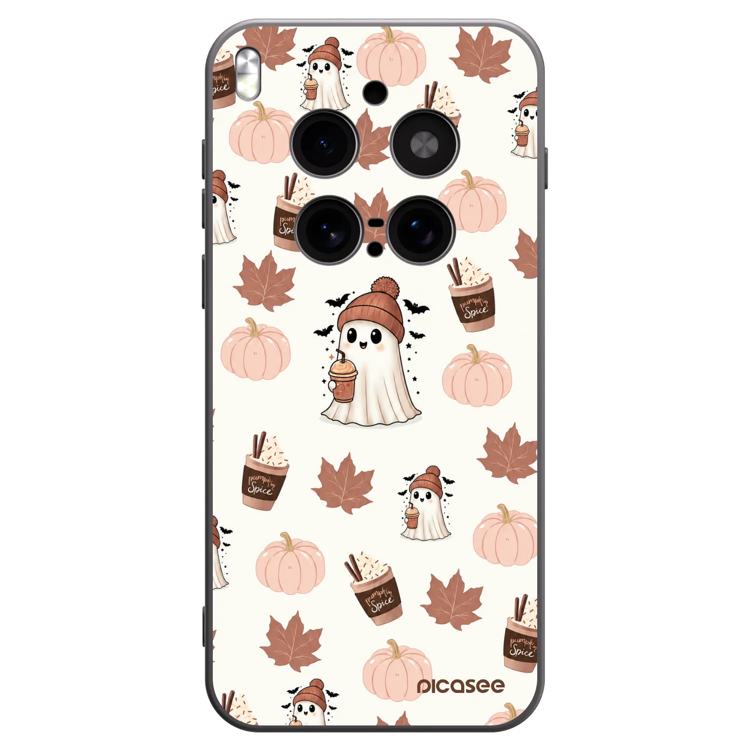 Picasee Vivo X300 Pro Hülle - Schwarzes Silikon - Pumpkin spice