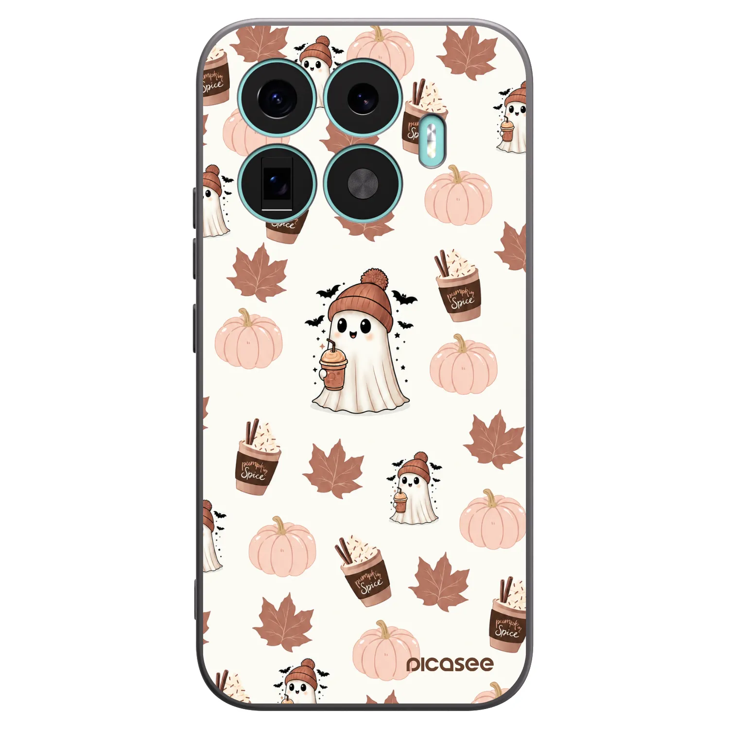 Picasee Xiaomi 17T Hülle - Schwarzes Silikon - Pumpkin spice