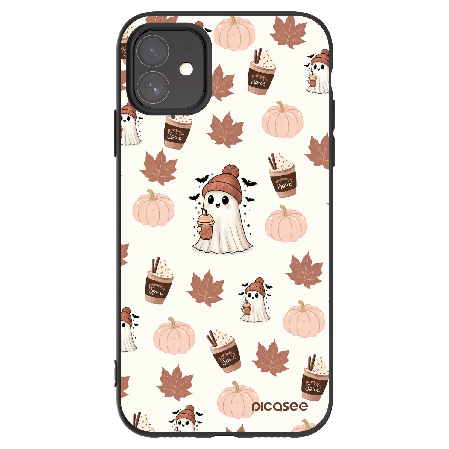 Picasee Apple iPhone 11 Hülle - Schwarzes Silikon - Pumpkin spice
