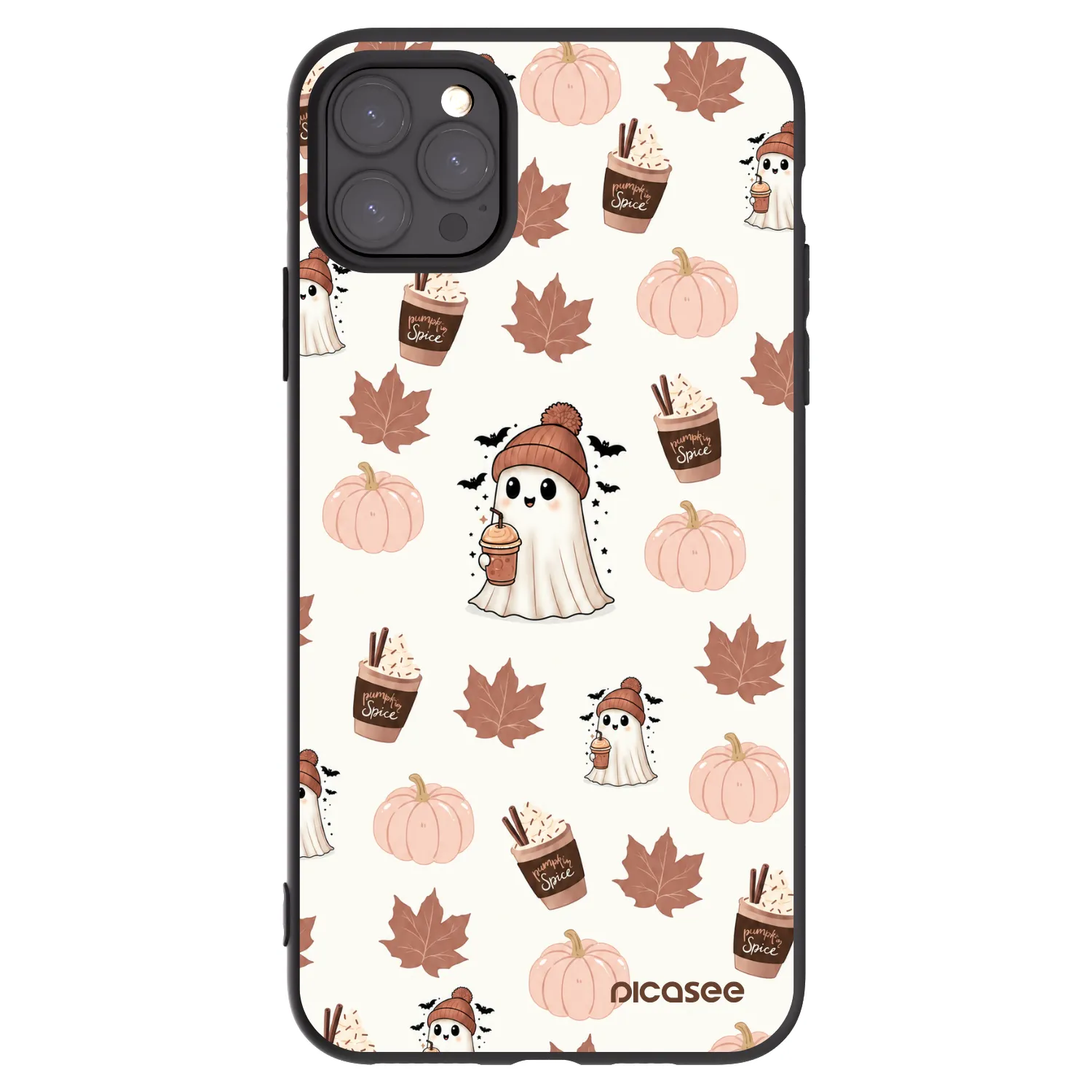 Picasee Apple iPhone 11 Pro Max Hülle - Schwarzes Silikon - Pumpkin spice
