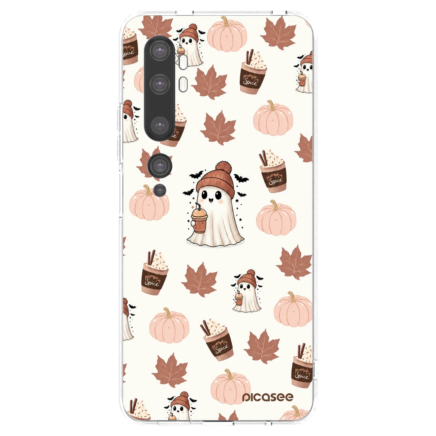 Picasee Xiaomi Mi Note 10 (Pro) Hülle - Transparentes Silikon - Pumpkin spice