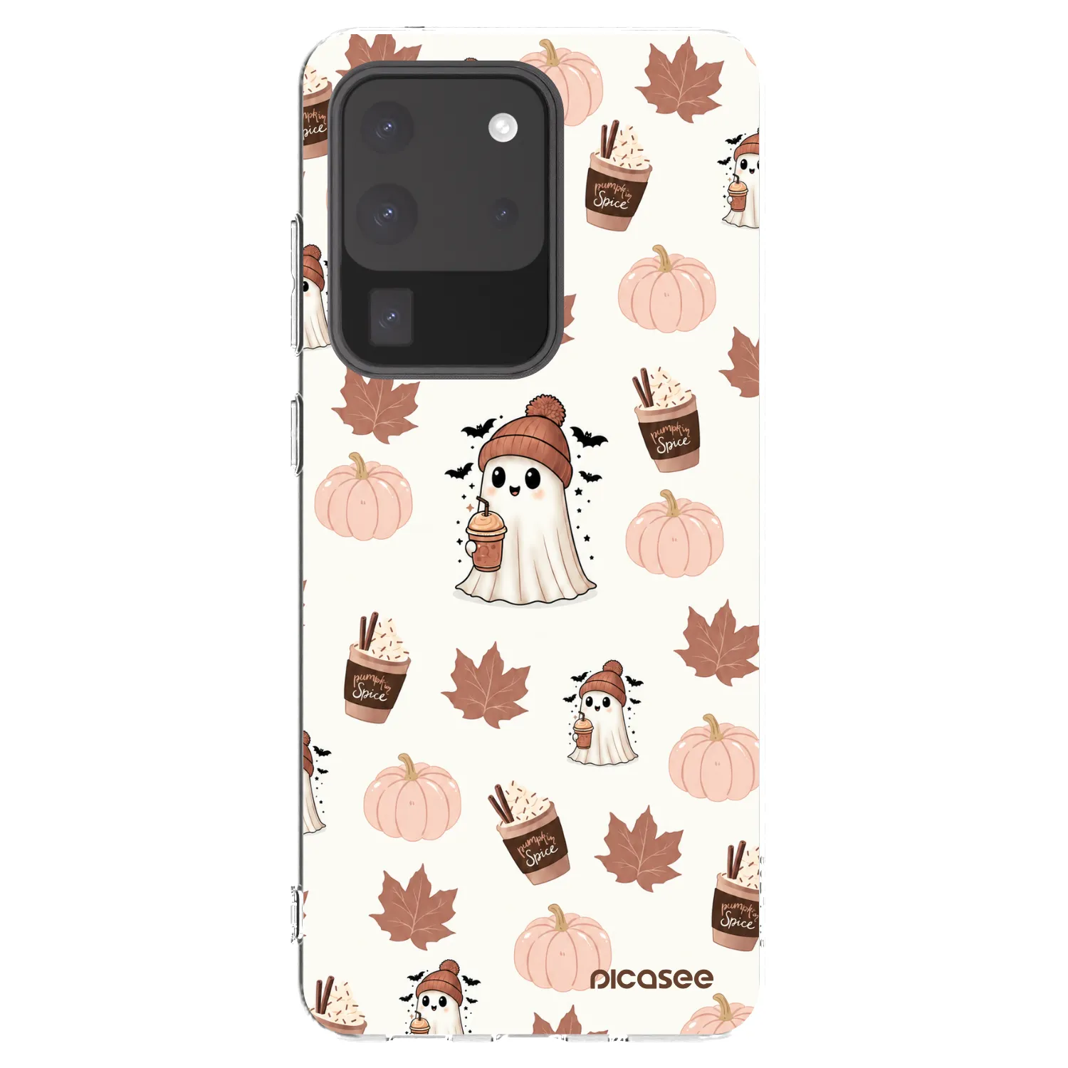 Picasee Samsung Galaxy S20 Ultra 5G G988F Hülle - Transparentes Silikon - Pumpkin spice