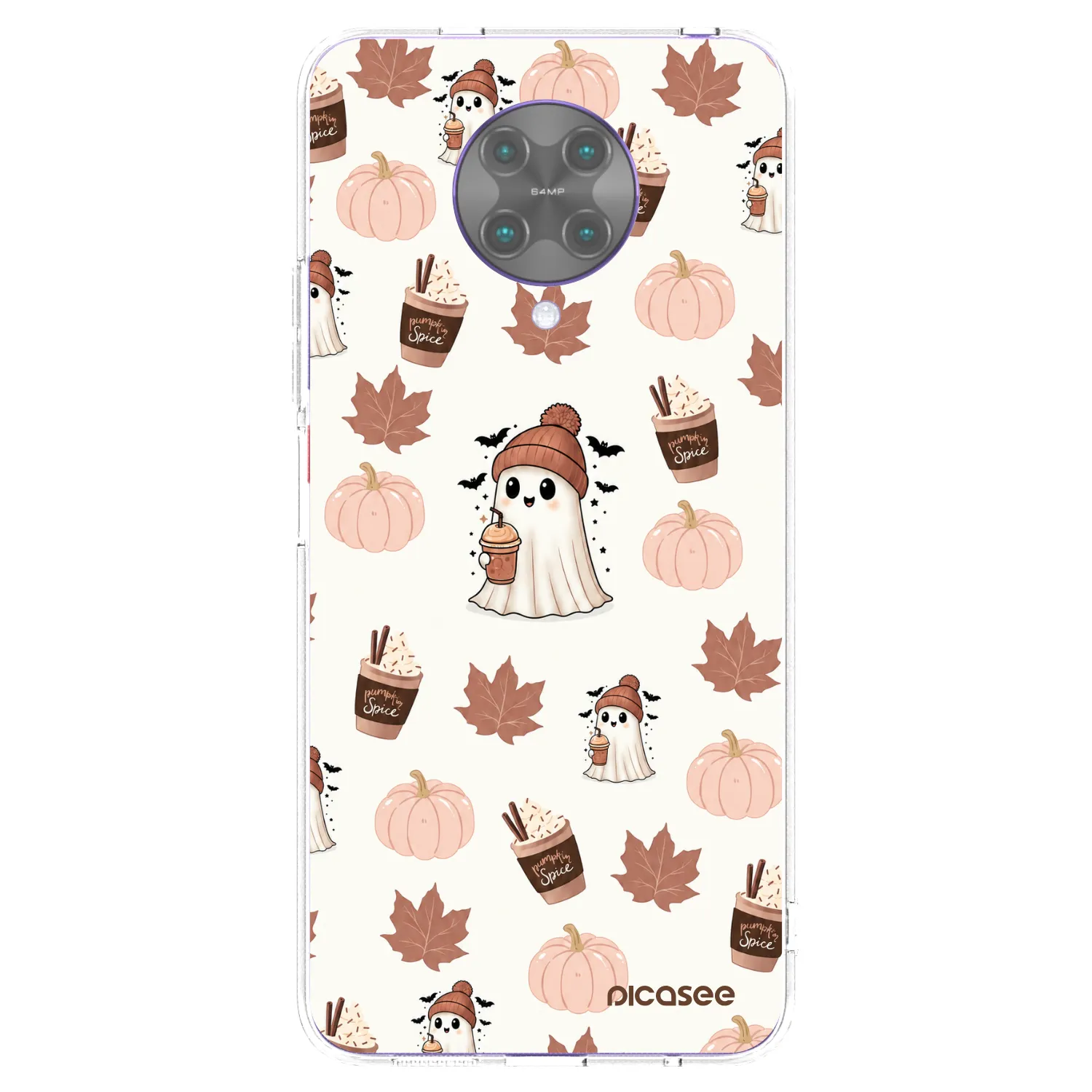 Picasee Xiaomi Poco F2 Pro Hülle - Transparentes Silikon - Pumpkin spice