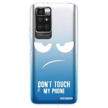 Picasee Xiaomi Redmi 10 Hülle - Transparentes Silikon - Don't Touch My Phone