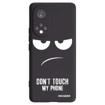Picasee Honor 50 5G Hülle - Schwarzes Silikon - Don't Touch My Phone