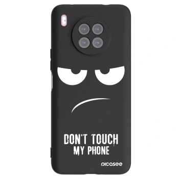 Picasee Huawei Nova 8i Hülle - Schwarzes Silikon - Don't Touch My Phone