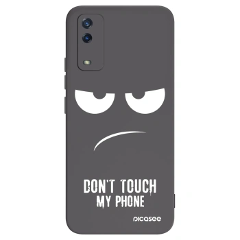 Picasee Vivo Y11s Hülle - Schwarzes Silikon - Don't Touch My Phone