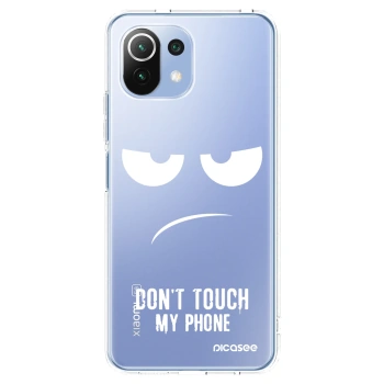 Picasee Xiaomi 11 Lite 5G NE Hülle - Transparentes Silikon - Don't Touch My Phone