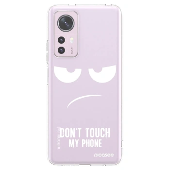 Picasee Xiaomi 12 Hülle - Transparentes Silikon - Don't Touch My Phone