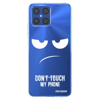 Picasee Honor X8 4G Hülle - Transparentes Silikon - Don't Touch My Phone