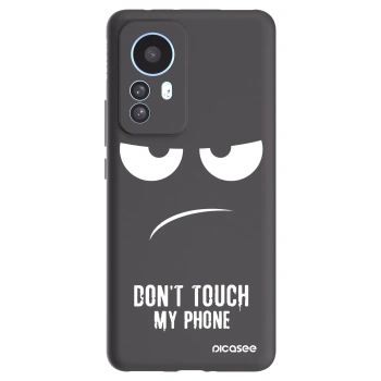 Picasee Xiaomi 12T Pro Hülle - Schwarzes Silikon - Don't Touch My Phone
