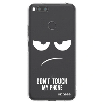Picasee Xiaomi Redmi A1 Hülle - Transparentes Silikon - Don't Touch My Phone