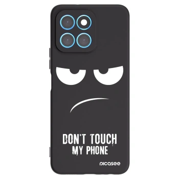 Picasee Honor X8 5G Hülle - Schwarzes Silikon - Don't Touch My Phone