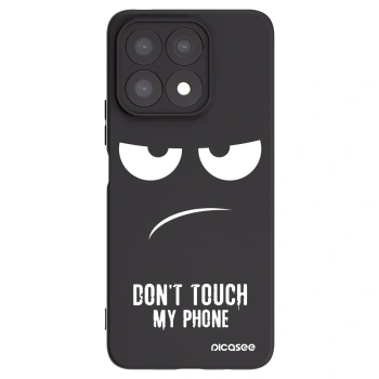 Picasee Honor X8a Hülle - Schwarzes Silikon - Don't Touch My Phone