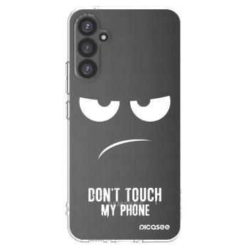 Picasee Samsung Galaxy A34 5G A346B Hülle - Transparentes Silikon - Don't Touch My Phone