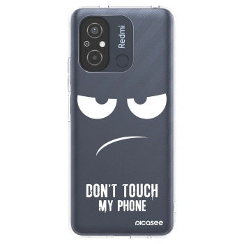 Picasee Xiaomi Redmi 12C Hülle - Transparentes Silikon - Don't Touch My Phone