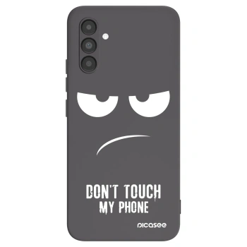 Picasee Samsung Galaxy A04s A047F Hülle - Schwarzes Silikon - Don't Touch My Phone