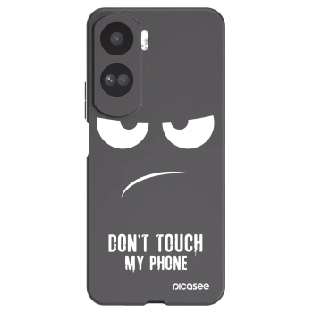 Picasee Honor 90 Lite 5G Hülle - Schwarzes Silikon - Don't Touch My Phone