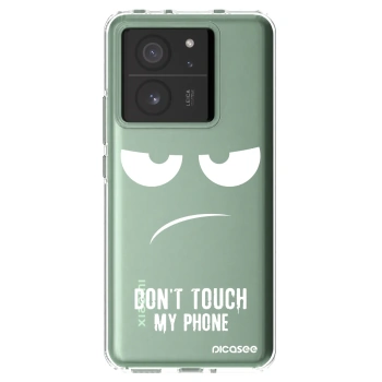 Picasee Xiaomi 13T Pro Hülle - Transparentes Silikon - Don't Touch My Phone