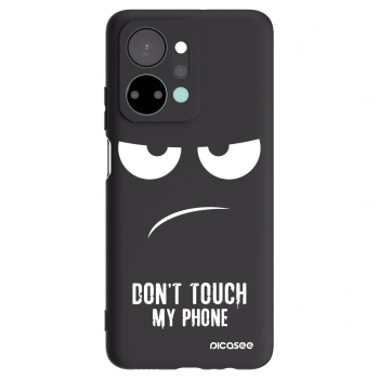 Picasee Honor X7a Hülle - Schwarzes Silikon - Don't Touch My Phone