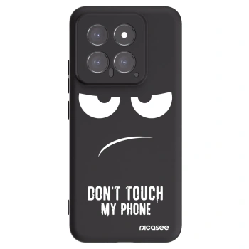 Picasee Xiaomi 14 Hülle - Schwarzes Silikon - Don't Touch My Phone