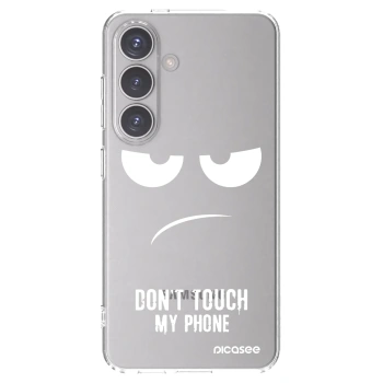 Picasee Samsung Galaxy S24 S921B 5G Hülle - Transparentes Silikon - Don't Touch My Phone