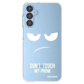 Picasee Samsung Galaxy A15 A156B 5G Hülle - Transparentes Silikon - Don't Touch My Phone