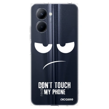 Picasee Realme C33 (2023) Hülle - Transparentes Silikon - Don't Touch My Phone