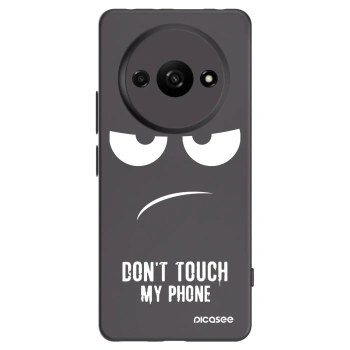 Picasee Xiaomi Redmi A3 Hülle - Schwarzes Silikon - Don't Touch My Phone