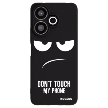 Picasee Xiaomi Redmi 13 4G Hülle - Schwarzes Silikon - Don't Touch My Phone